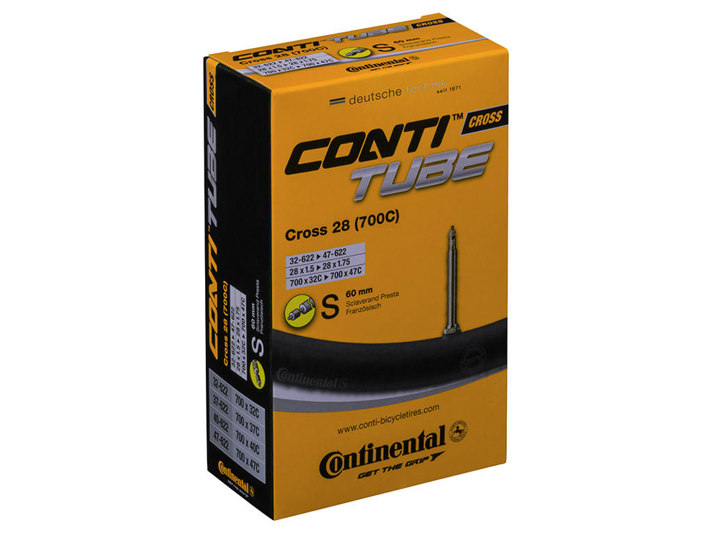 CONTINENTAL Cross Tube 700 x 32-47c (32-47x622) Presta (Removable core) 60 mm