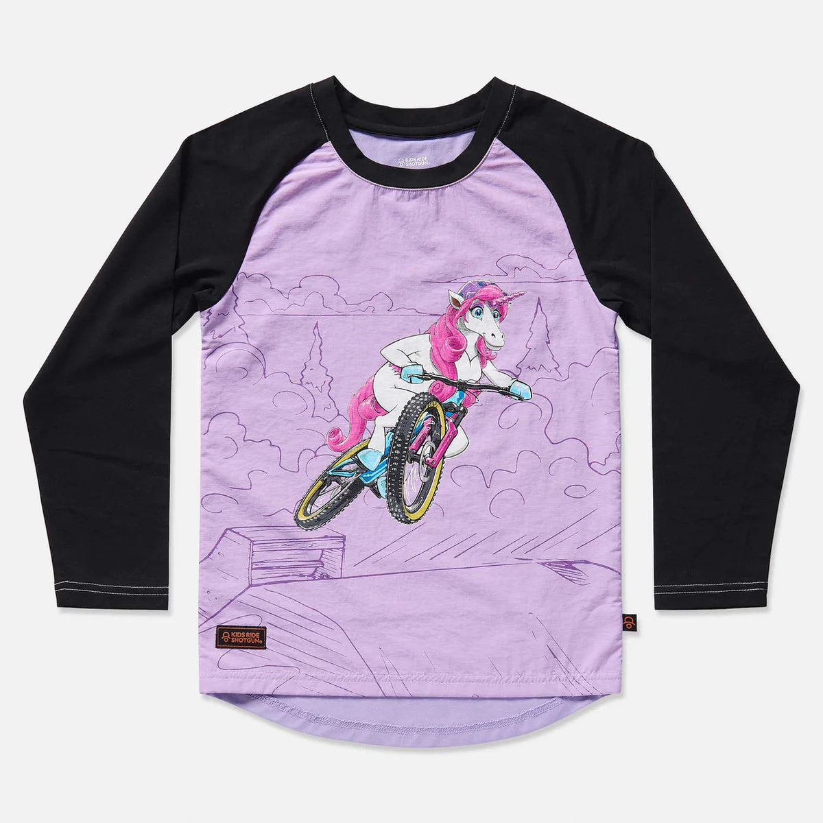 Upshift Unicorn windproof MTB Jersey (Kids Ride Shotgun) – Bikefix