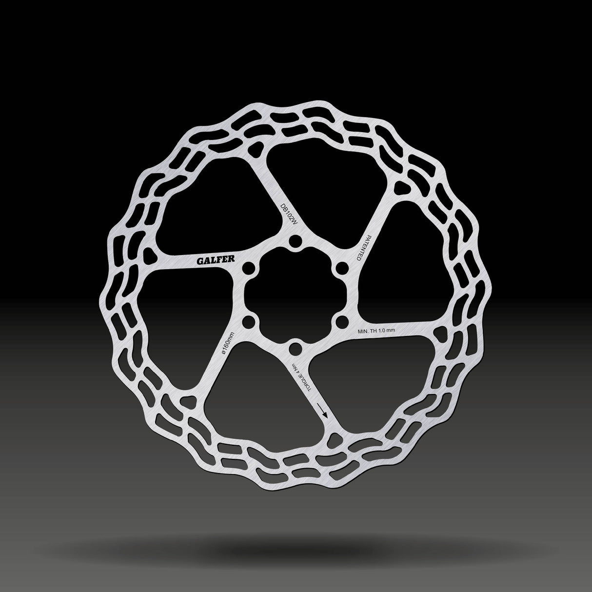 Galfer Bromsskiva Wave Fixed 6b System Silver Road 160 mm