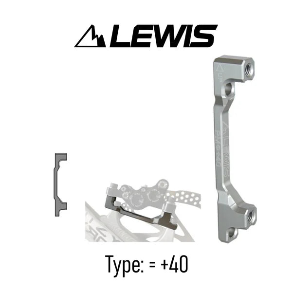 Lewis- PM to PM Brake Mount Adapter Silver
