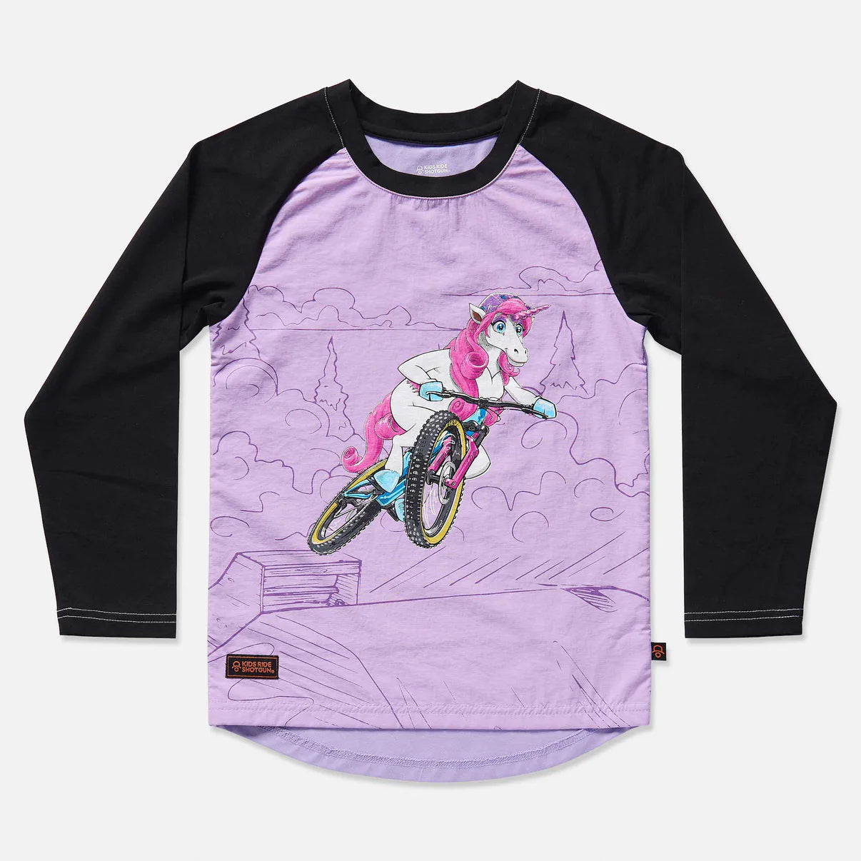 Upshift Unicorn windproof MTB Jersey (Kids Ride Shotgun)